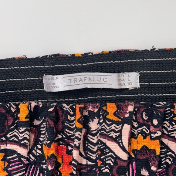 Zara TRF Design High Waist Multicoloured Shorts L - Picture 4 of 5